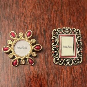 Jay Strongwater Red and Gold Picture Frames (2)